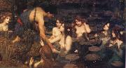 John William Waterhouse Hylas and the Water Nymphs Germany oil painting artist